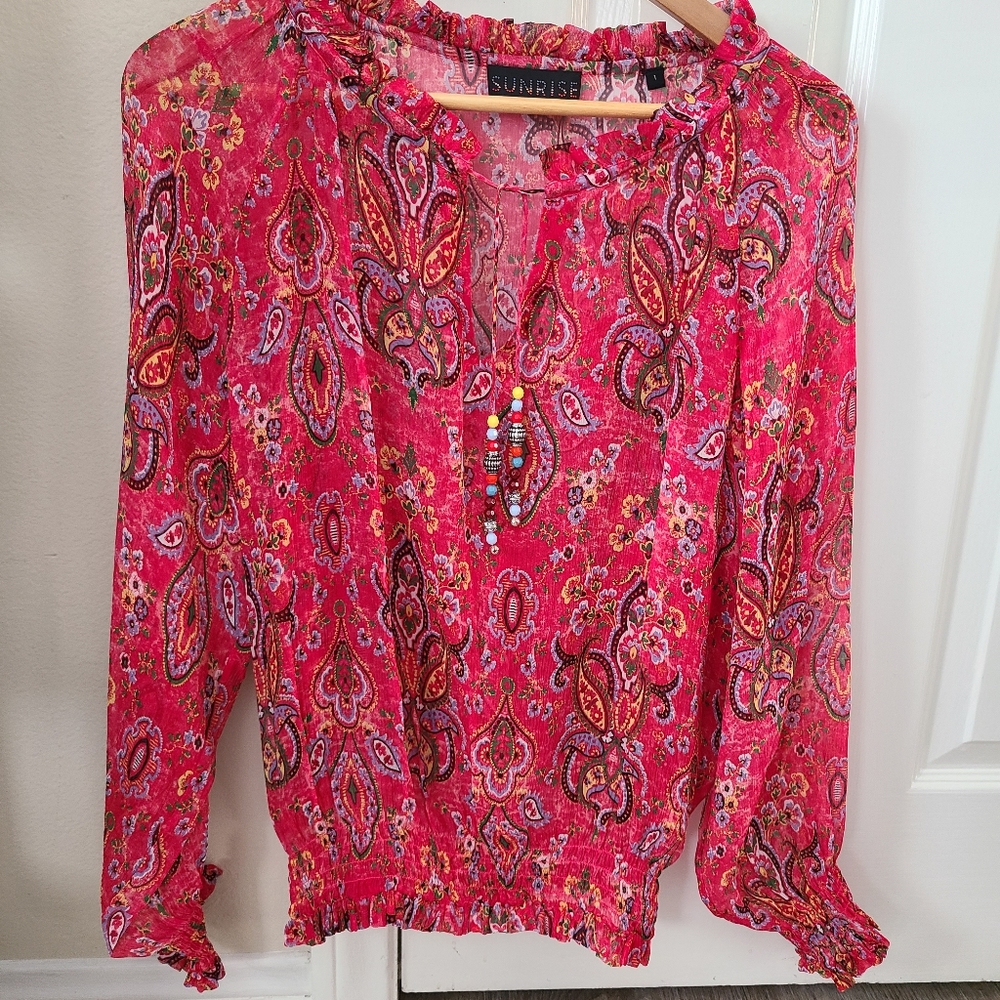 Silk Sunrise by The Kooples Paisley Blouse (1)